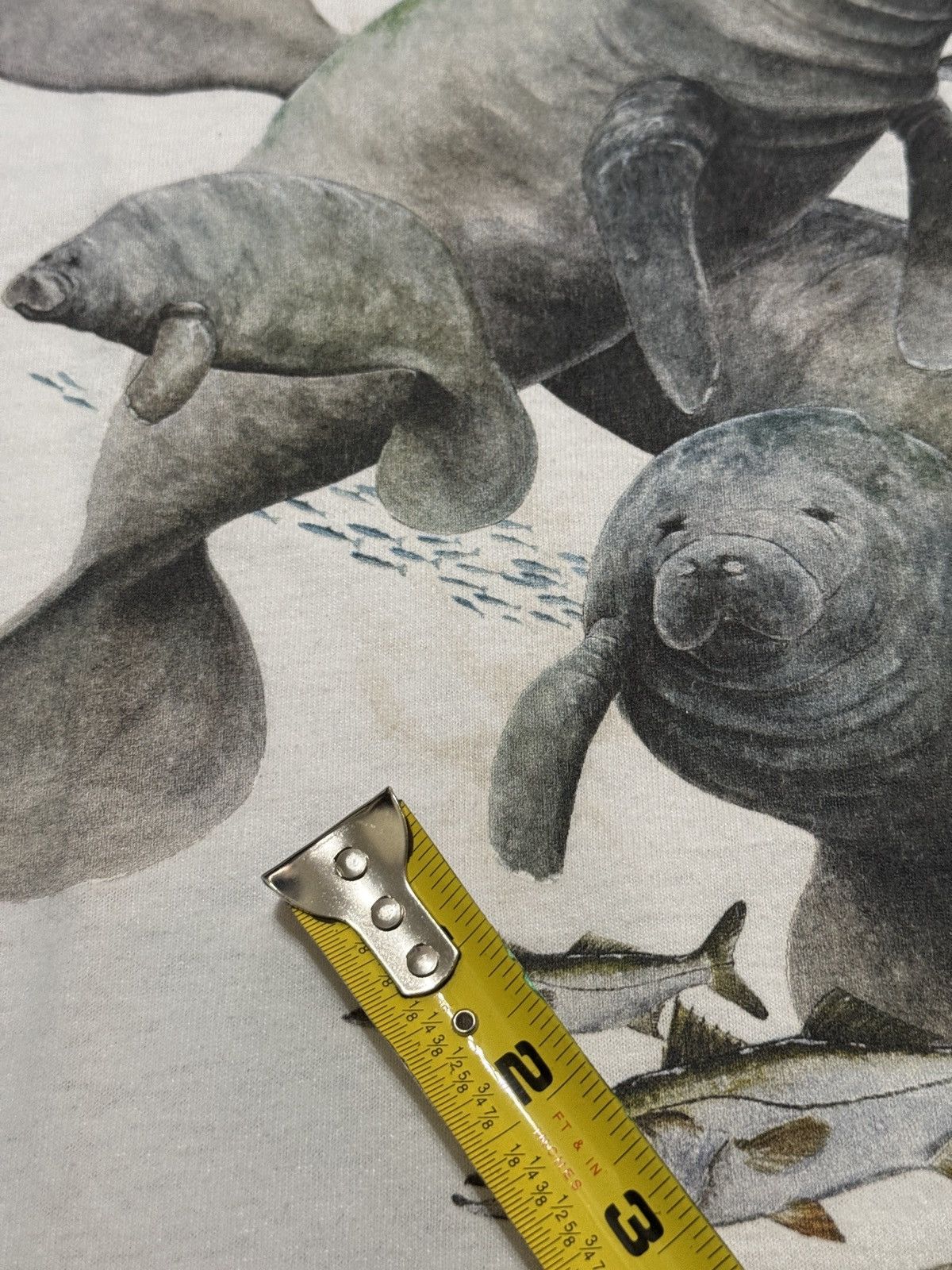 Vintage Vintage Y2K Manatee Nature Marine Life Lrg Retro T Shirt Size US L / EU 52-54 / 3 - 10 Thumbnail
