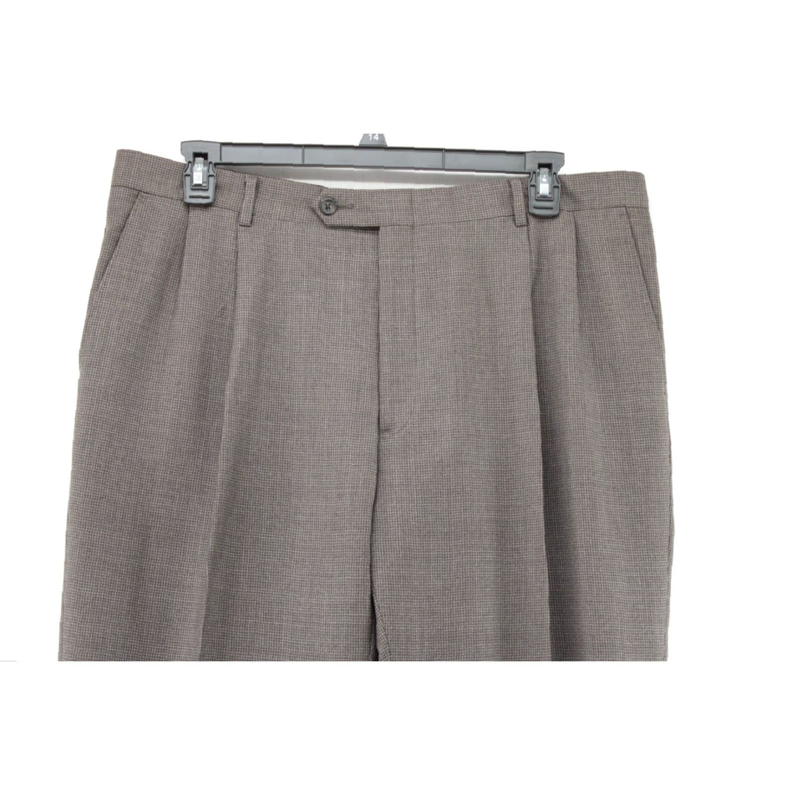Hart Schaffner Marx VINTAGE Hart Schaffner Marx Dress Pants Men 38x30 Wool Green Preppy Office Casual Regular Mens Size US 38 / EU 54 - 2 Thumbnail