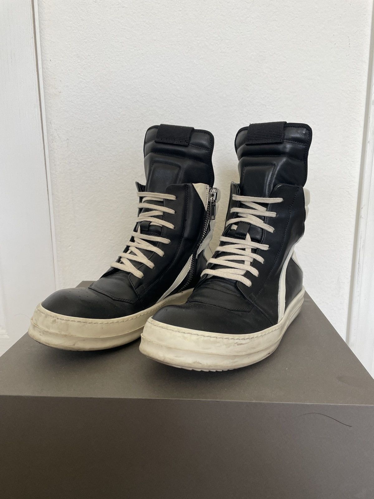 Rick Owens SS18 Dirt Geobaskets black and white Size US 8.5 / EU 41-42 - 11 Thumbnail