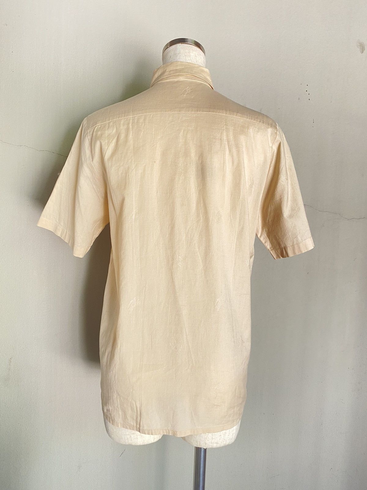 Burberry BURBERRY Beige Pleated Button-Up Shirt Size M / US 6-8 / IT 42-44 - 16 Thumbnail