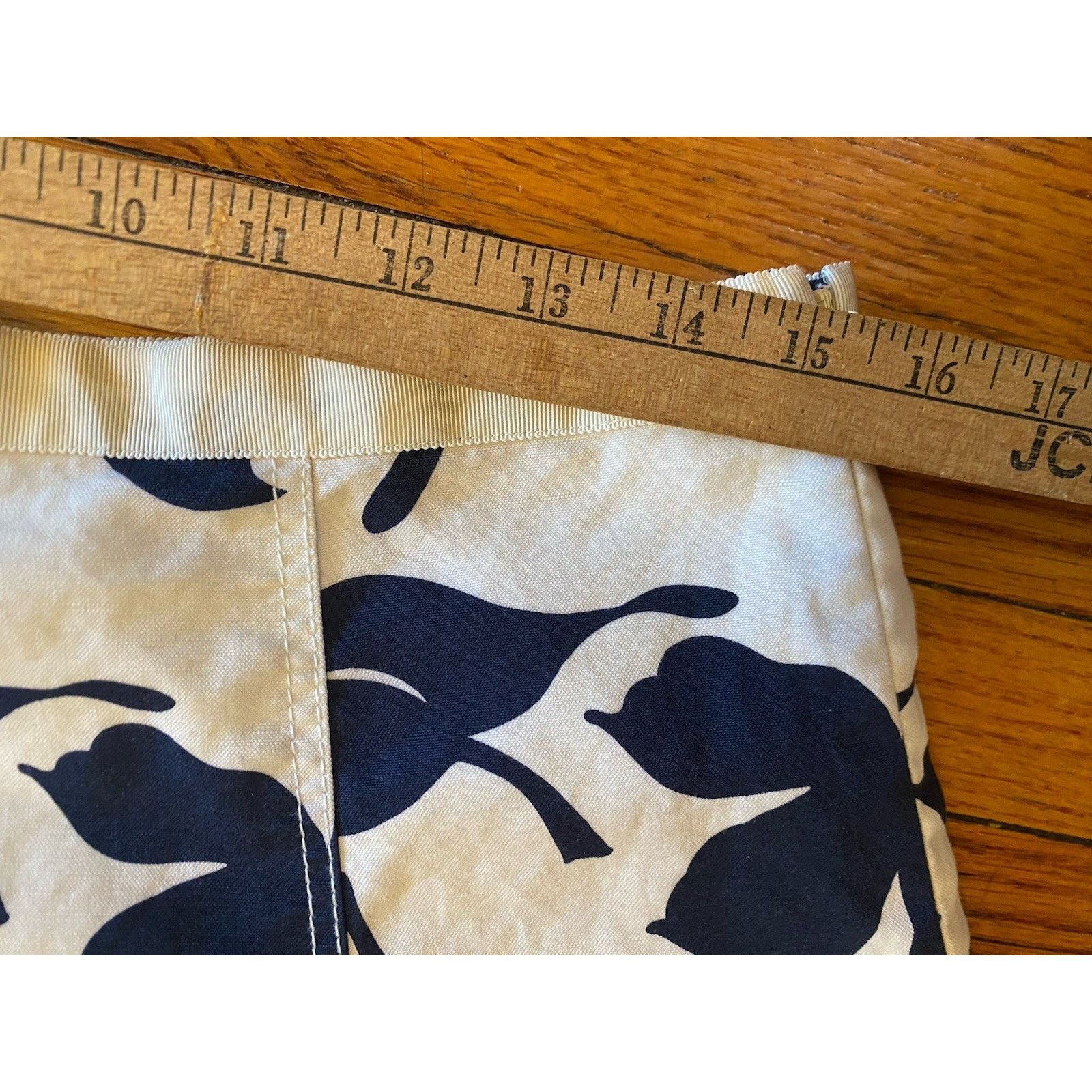 Banana Republic BANANA REPUBLIC Navy Flare Skirt Cotten Linen Blend Women 8 Size 30" / US 8 / IT 44 - 6 Thumbnail