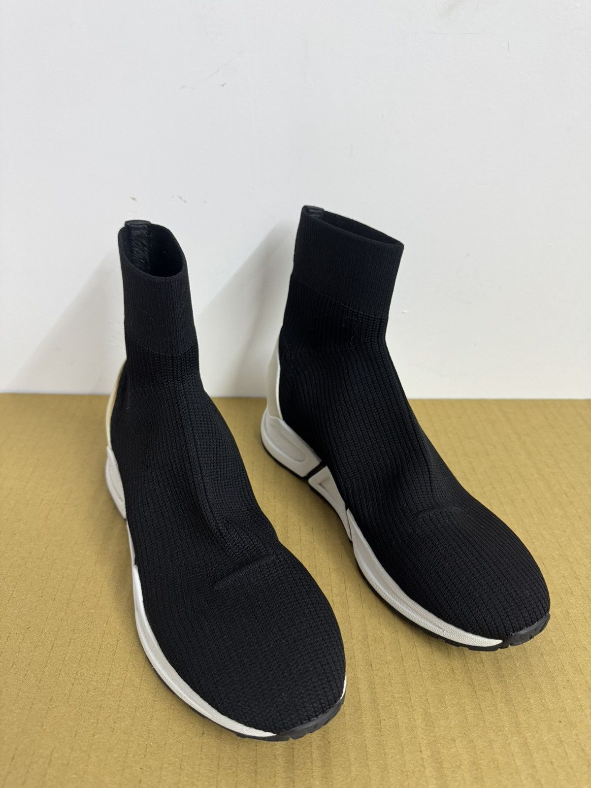 ASH ASH Black Knit Sock Sneakers – Chunky Sole Size US 8 / IT 38 - 1 Thumbnail