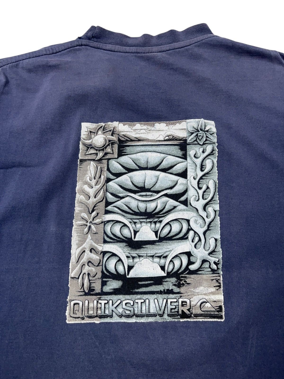 Quiksilver Vintage 90s Quiksilver Big Logo Faded T-shirt Surfing Size US L / EU 52-54 / 3 - 3 Thumbnail