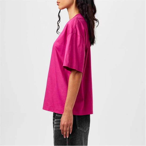 Lanvin o1g2r1mq1024 Logo T-Shirt in Fushia Size L / US 10 / IT 46 - 4 Thumbnail
