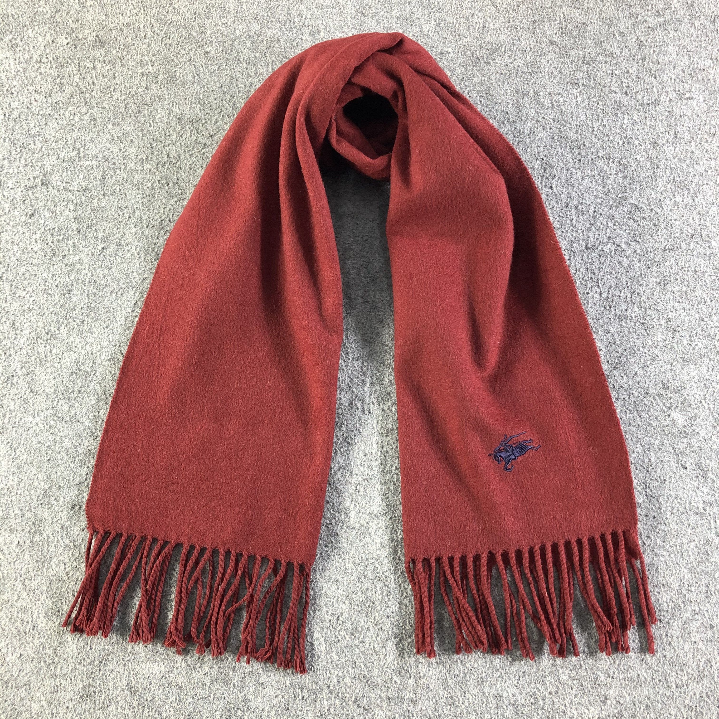 Burberry Burberrys Pure Cashmere Scarf / Muffler / Neckwear P029 Size ONE SIZE - 1 Thumbnail