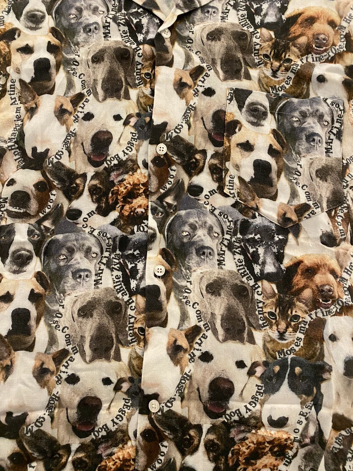 Martine Rose Martine Rose Dog Print Hawaiian Shirt XL Size US XL / EU 56 / 4 - 5 Thumbnail