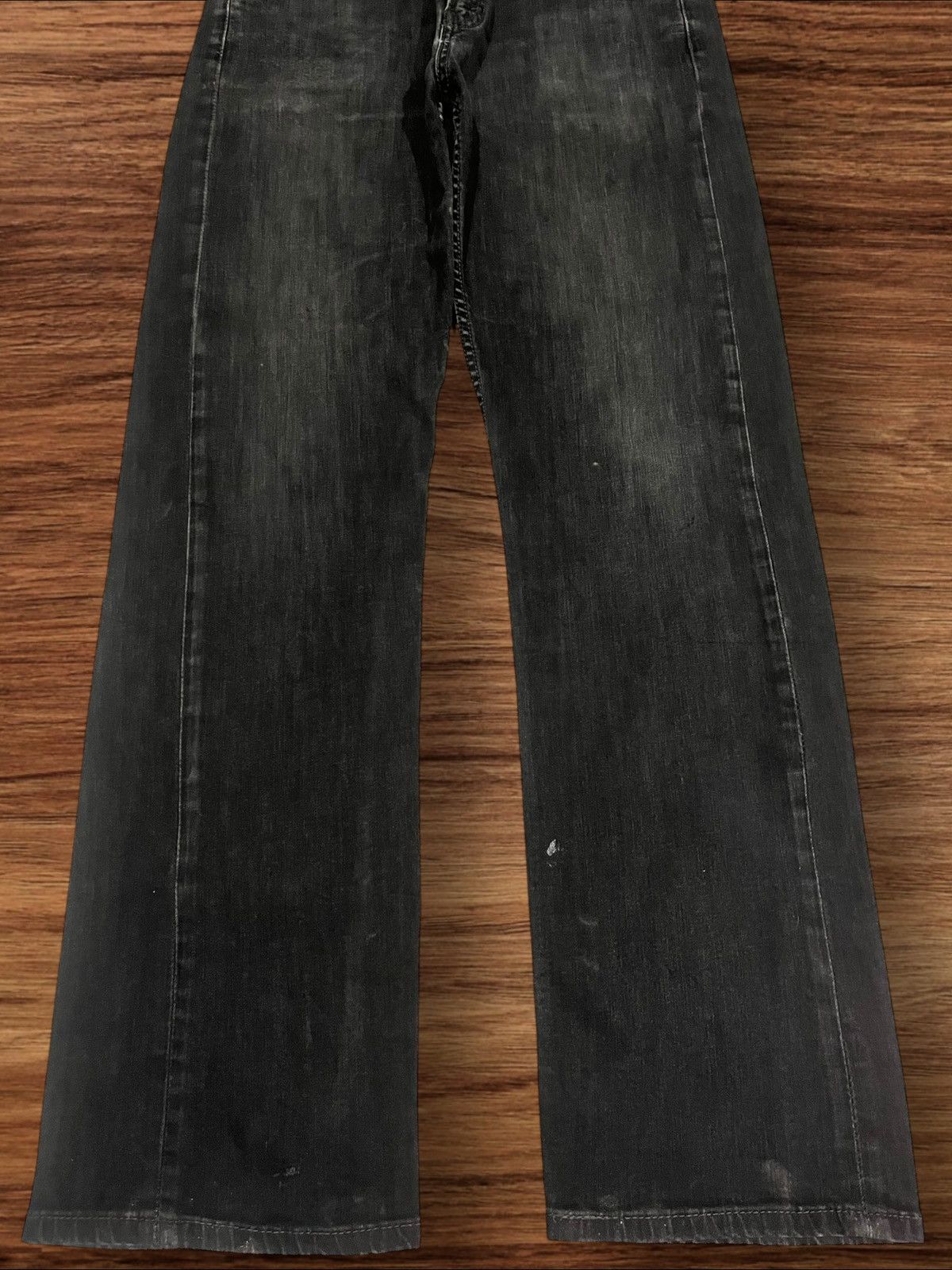 Levi's × Vintage ⚡️Y2K⚡️Vintage Y2K Levi’s 569 Black Faded Washed Grunge Jeans Size US 34 / EU 50 - 11 Thumbnail
