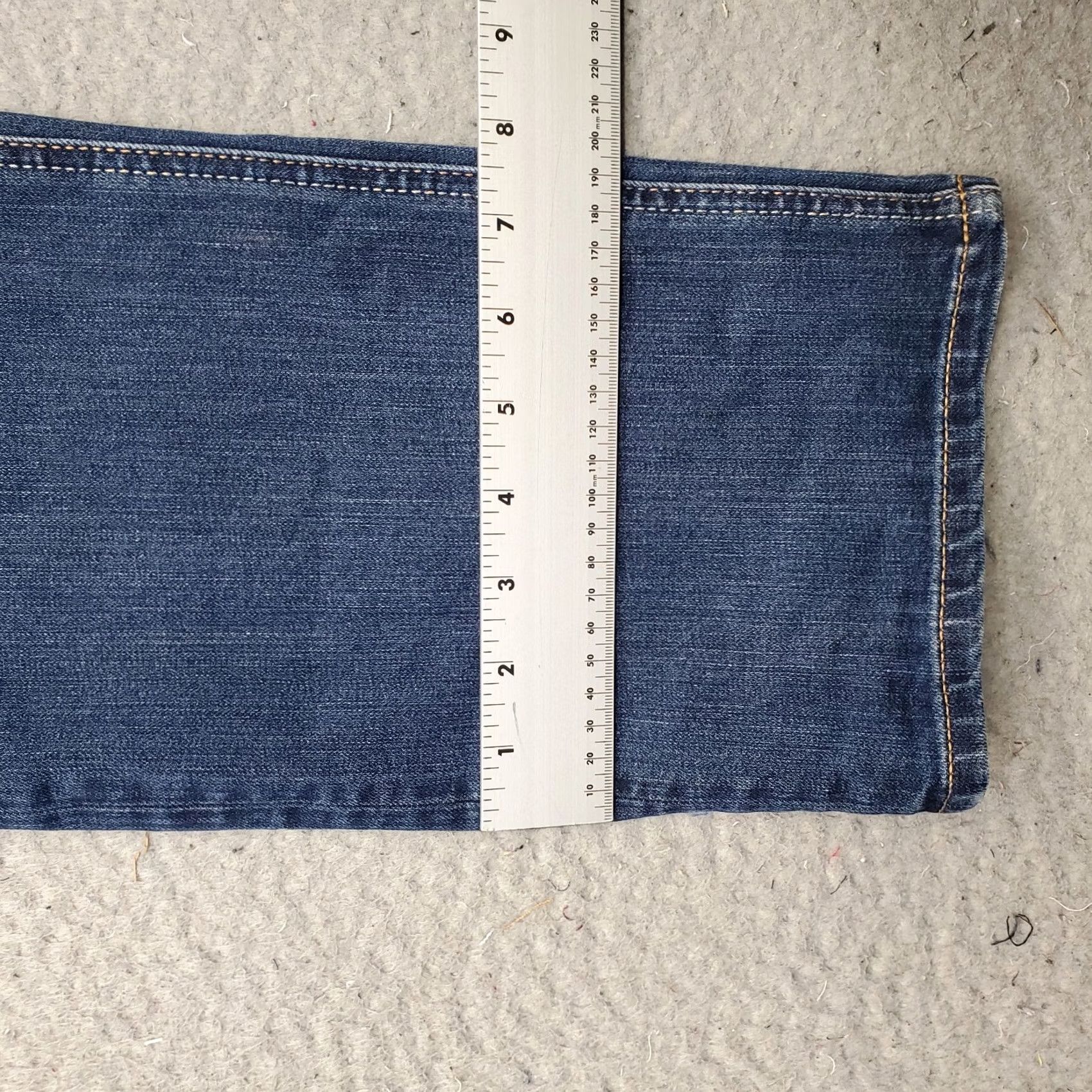 Vintage Seven7 Jeans Mens 36x30 Blue Premium Denim Stretch Slim Straight Fit Medium Wash Jeans Size US 36 / EU 52 - 5 Thumbnail
