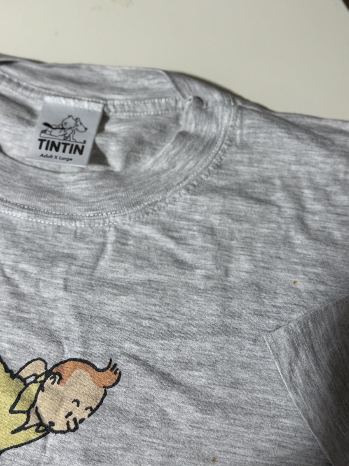 Vintage Vintage 1990 Tin Tin Adventures Printed Logo Tee T Shirt Size US XL / EU 56 / 4 - 4 Thumbnail