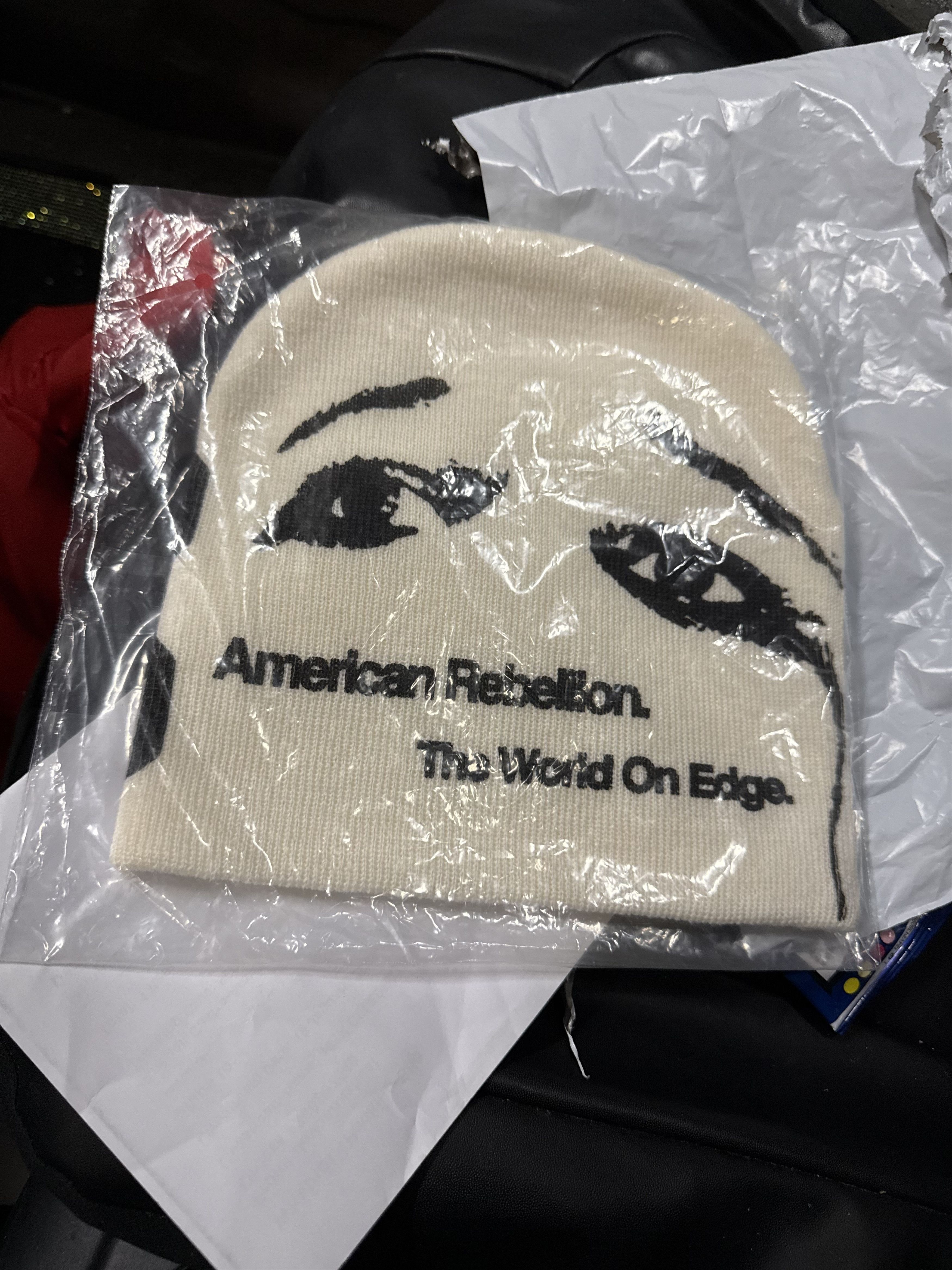 Homme + Femme La Homme Femme Beanie American Rebellion World on Edge Size ONE SIZE - 2 Thumbnail