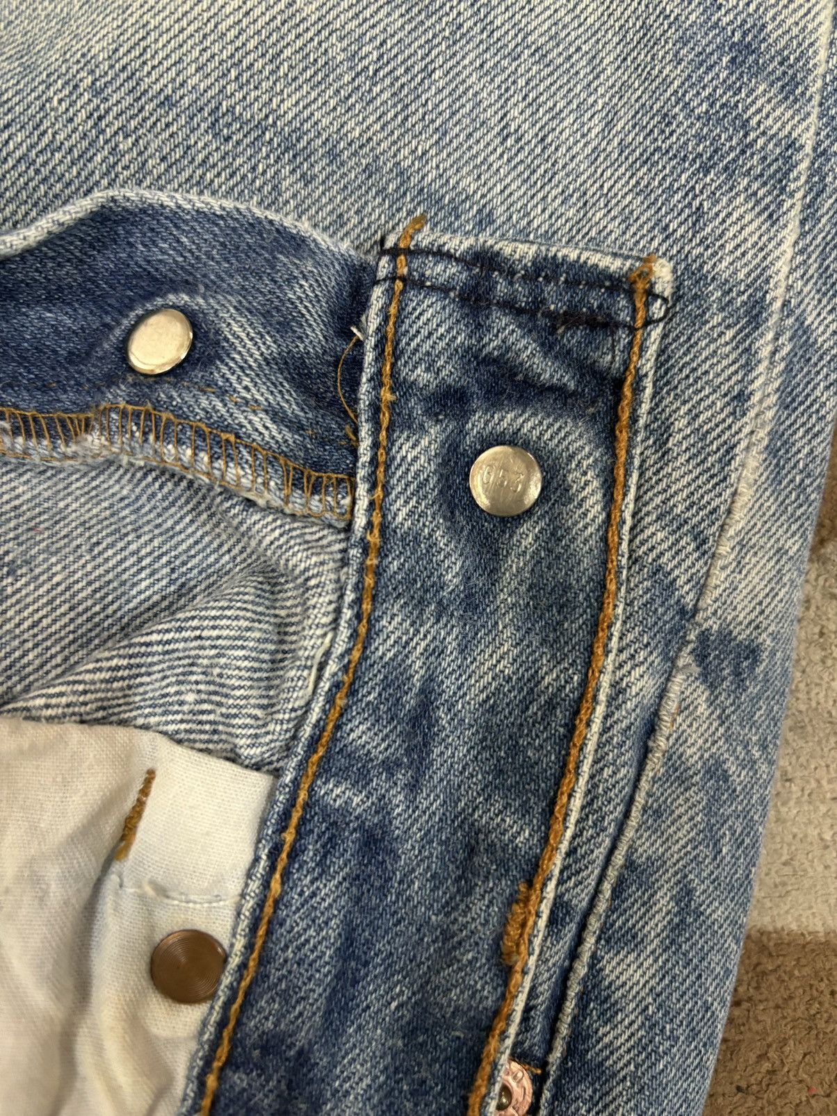 Levi's Vintage 90 Levis 501 Straight Leg Distressed Grunge Jeans Size US 31 - 5 Thumbnail