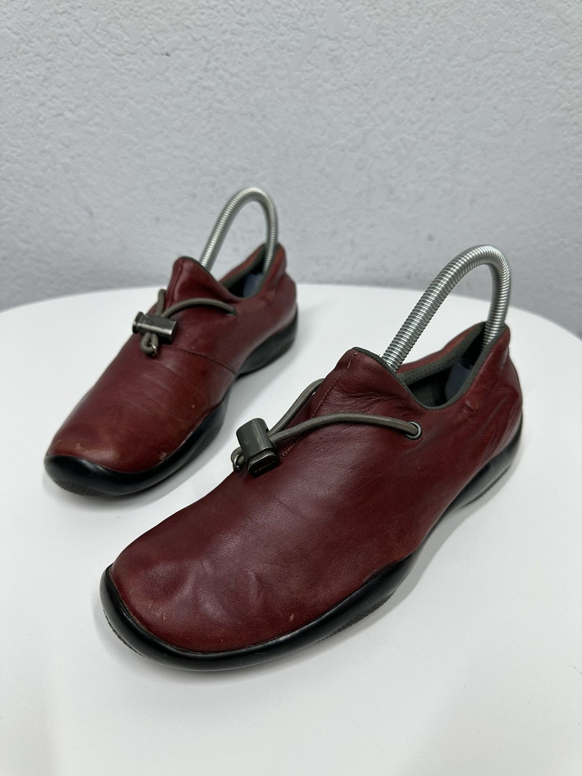 Prada Vintage Sneakers Prada Leather Ankle Y2k Boots Opium Japan Size US 7.5 / IT 37.5 - 6 Thumbnail