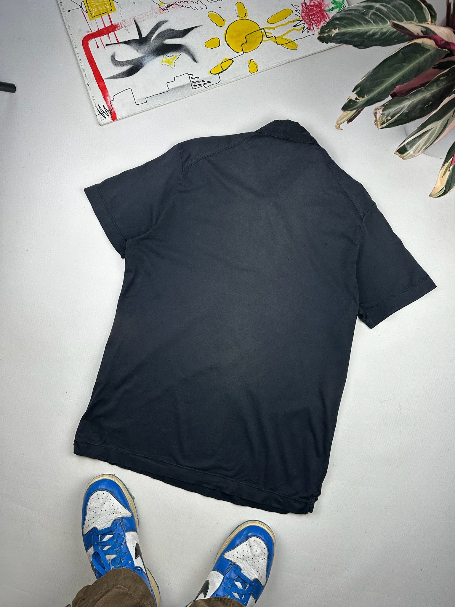 Massimo Osti Stone Island Polo T-shirt Patch Program Box Logo Tee faded Size US XL / EU 56 / 4 - 12 Thumbnail