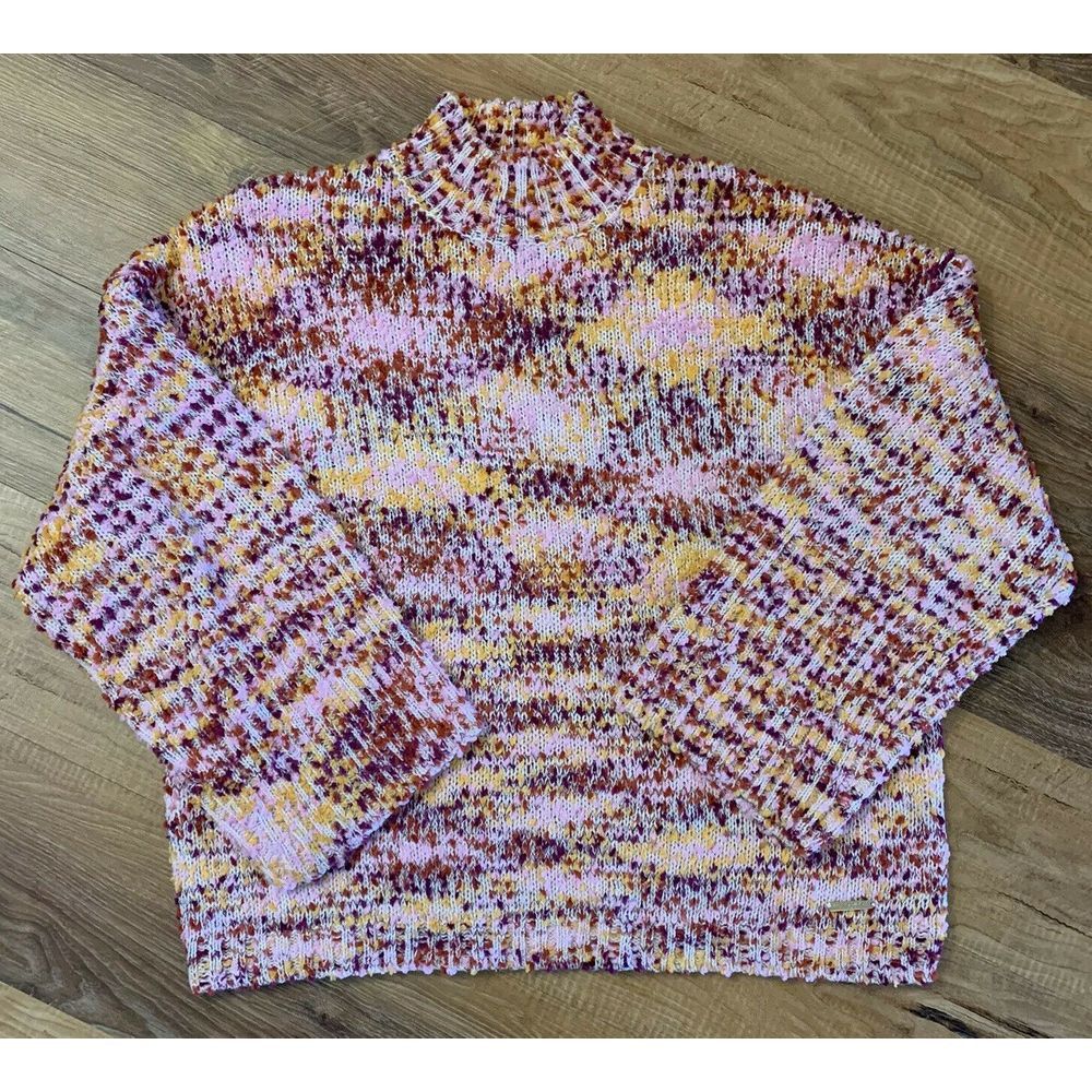 Andrew Marc Women’s Andrew Marc Nubby Knit Turtleneck Sweater New Size M / US 6-8 / IT 42-44 - 2 Thumbnail