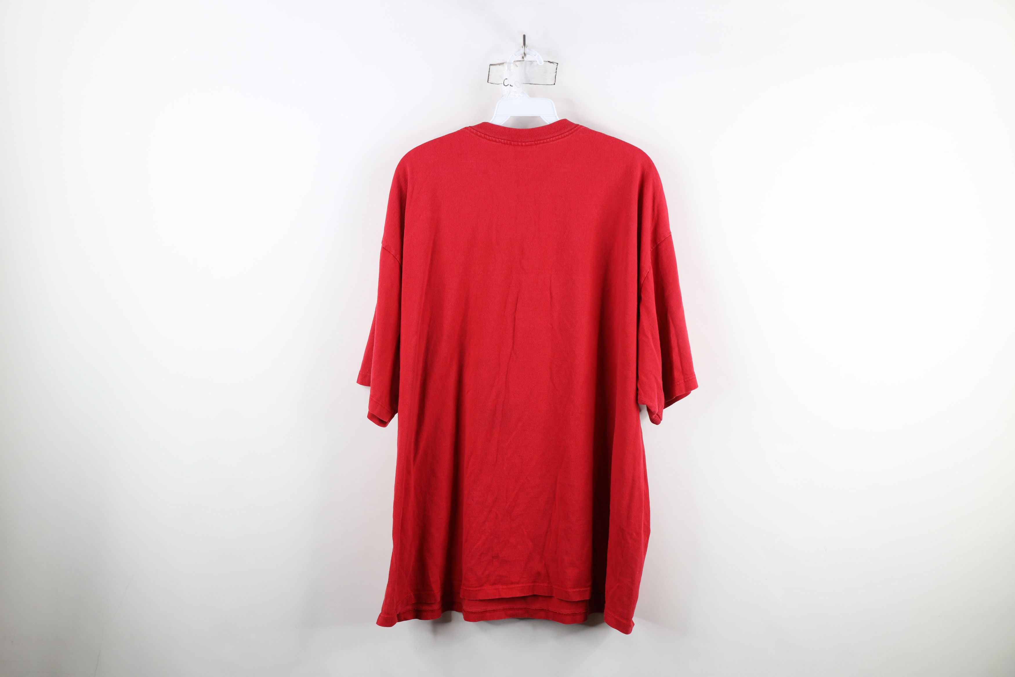 Guess × Vintage Vintage 90s Guess Spell Out Bubble Letter T-Shirt Red USA Size US XXL / EU 58 / 5 - 10 Thumbnail
