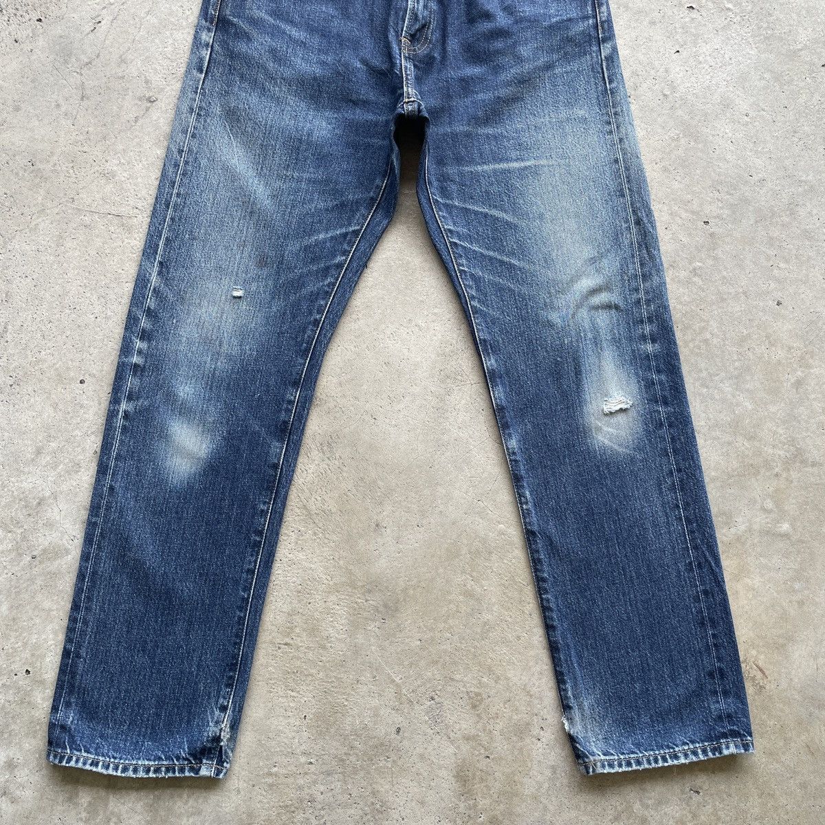 Japanese Brand W30x29💥 Vintage Japanese Faded Selvedge Jeans Denim Pants Size US 30 / EU 46 - 4 Thumbnail