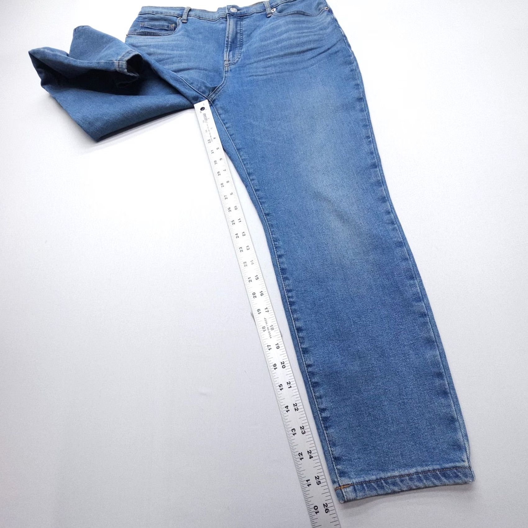 Everlane Everlane Jeans High Rise Skinny Ankle 33 Blue Denim Inseam 26" Stretch 5-Pocket Womens Slim Regular Blue Jeans Size 24" / US 00 / IT 34 - 5 Thumbnail