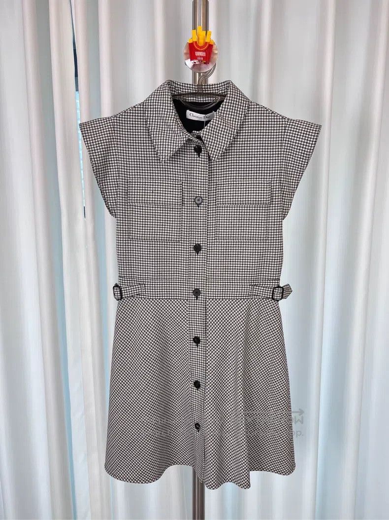 Dior Dior Black and white plaid worsted wool thousand-bird chec Size S / US 4 / IT 40 - 7 Thumbnail
