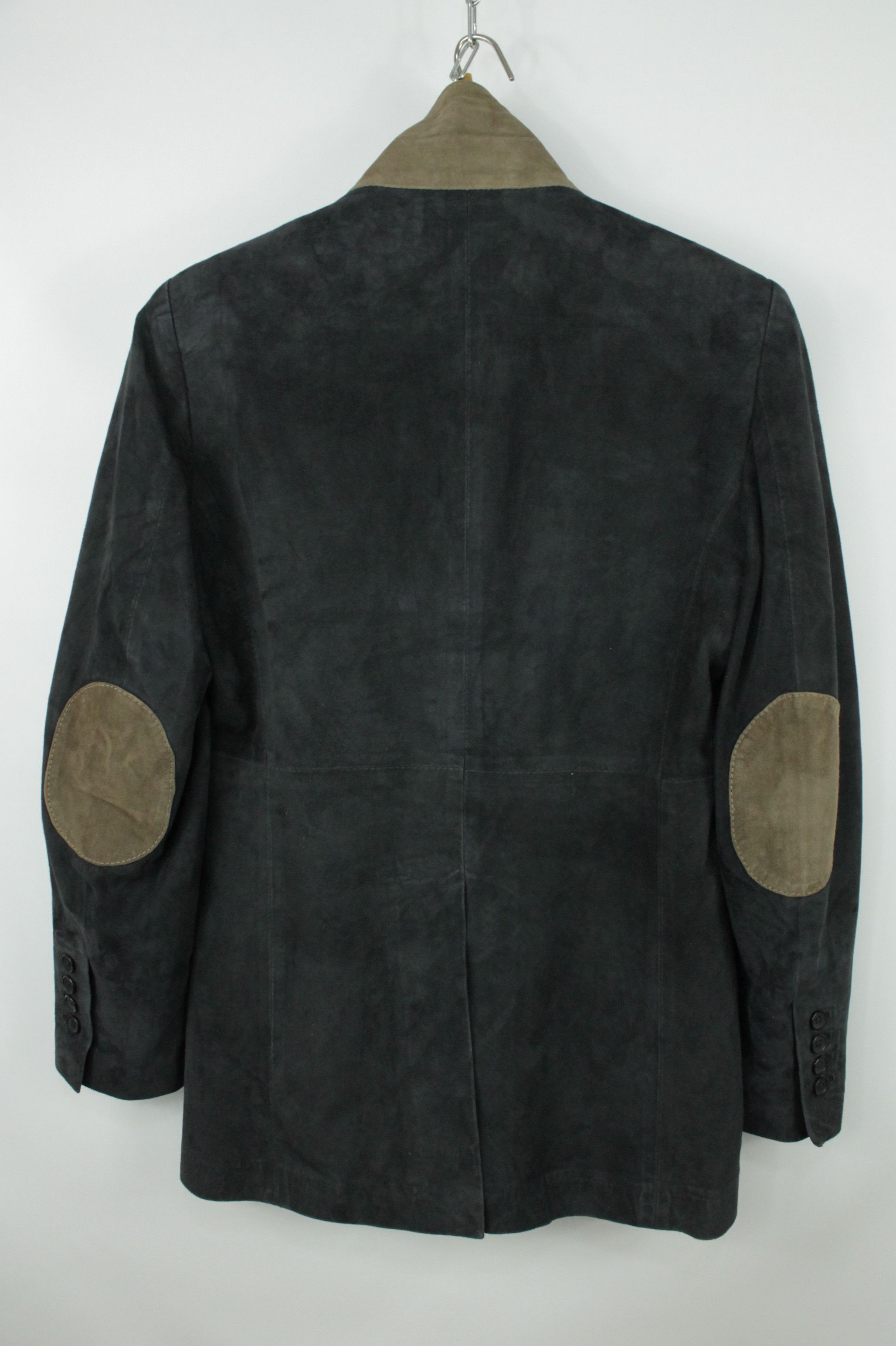 Genuine Leather Anna Lascata Gray Suede Leather Michelle Blazer Jacket Size M / US 6-8 / IT 42-44 - 8 Thumbnail