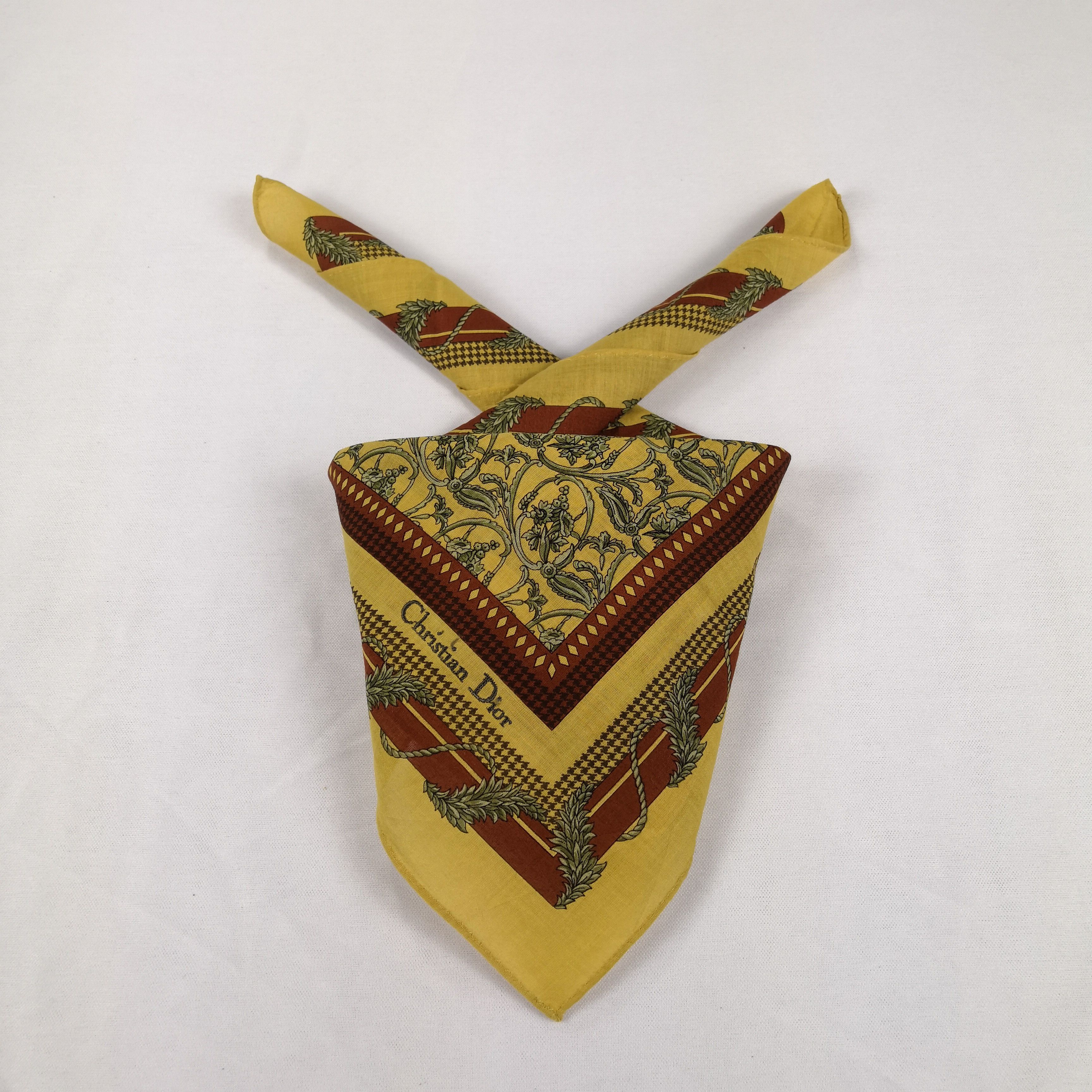 Japanese Brand Vintage Christian DIOR Bandana 56789 Size ONE SIZE - 1 Thumbnail