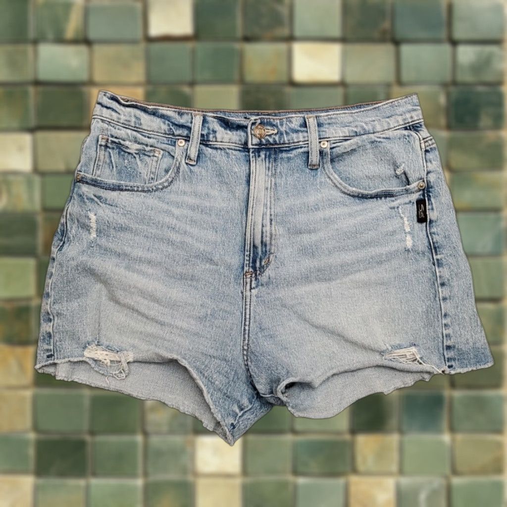 Silver Jeans Co. VINTAGE Silver Jeans Highly Desireable Shorts Women 30 Faded Blue Denim Cotton Blend Y2K Size 30" / US 8 / IT 44 - 1 Thumbnail
