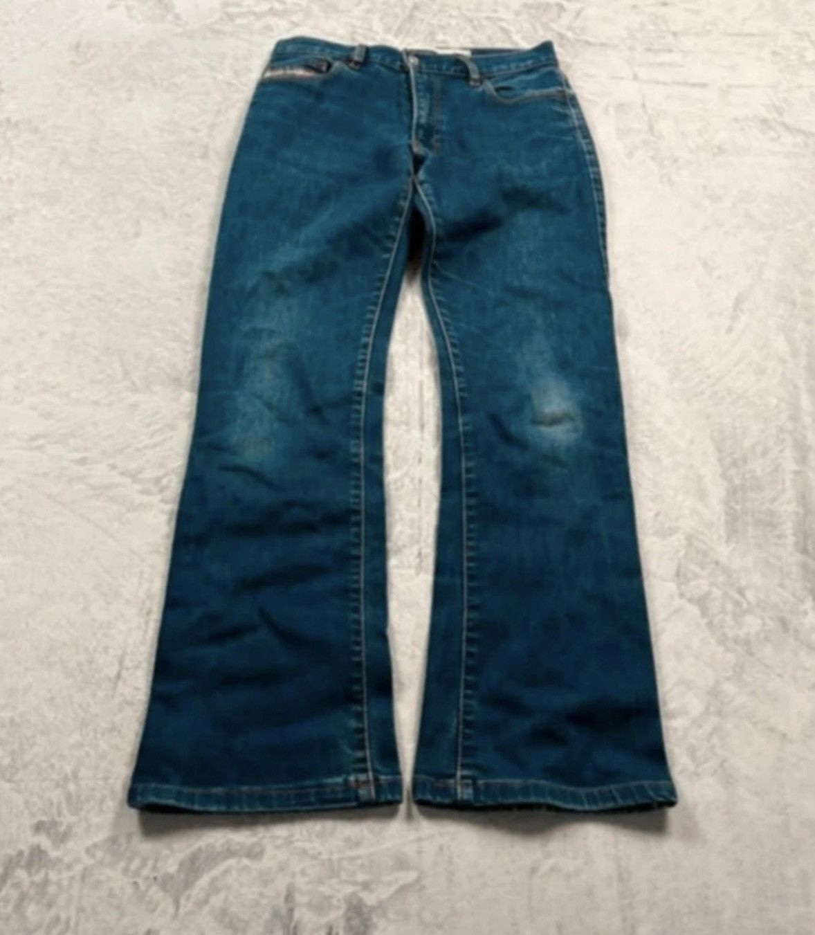 Diesel VINTAGE DIESEL BOOTCUT FLARED DENIM JEANS WASHED RETRO Size 29" - 1 Thumbnail