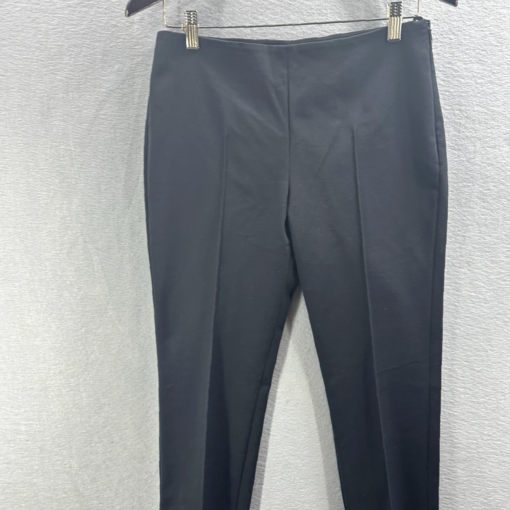 Akris Akris Punto Franca Techno Pants Slim Black Cotton Blend Stretch Women's 4 Active City 90s Style Boots? Size 27" / US 4 / IT 40 - 3 Thumbnail