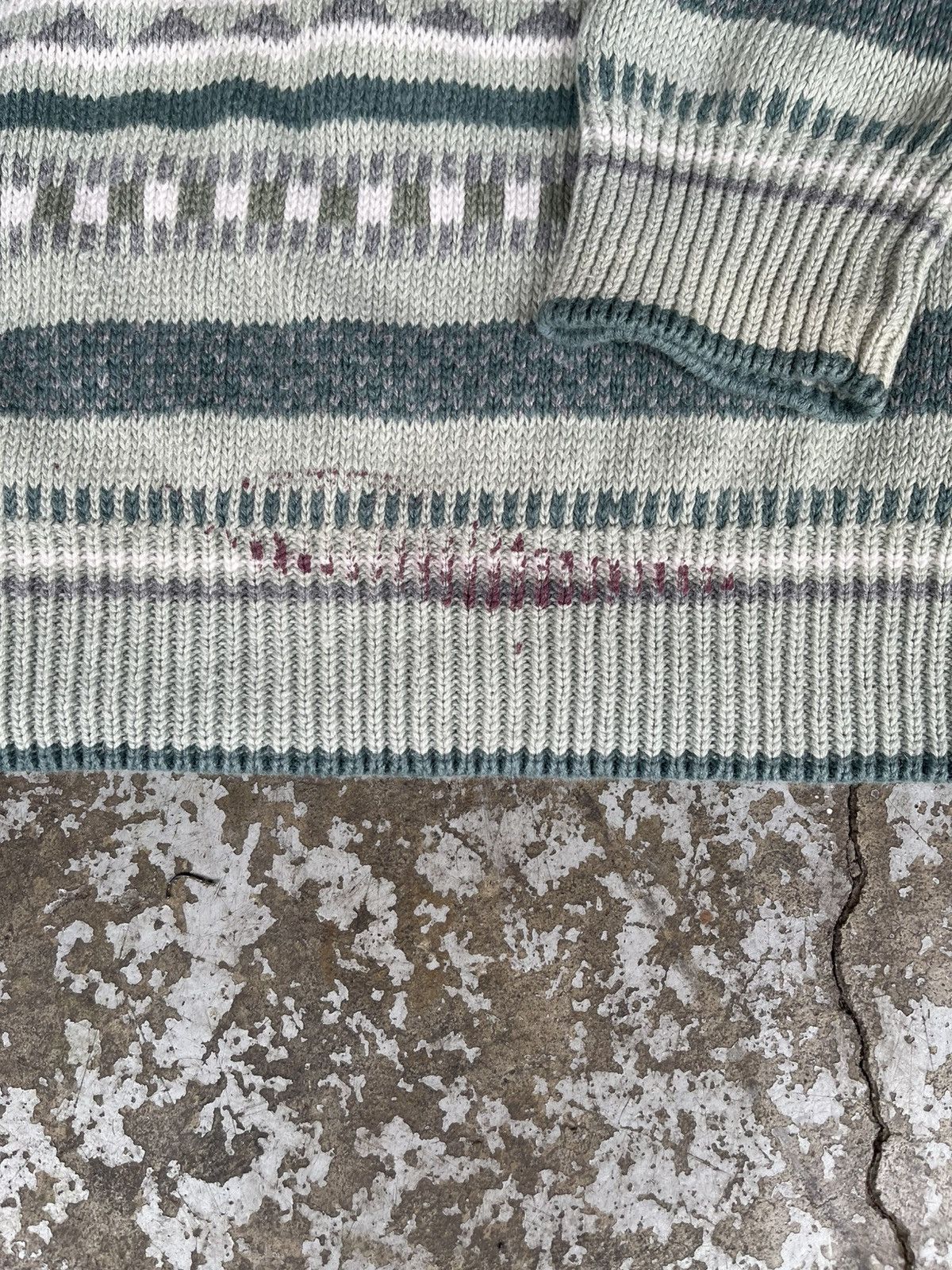Vintage Vintage 90s Sweater Cotton Knit Size US L / EU 52-54 / 3 - 2 Thumbnail