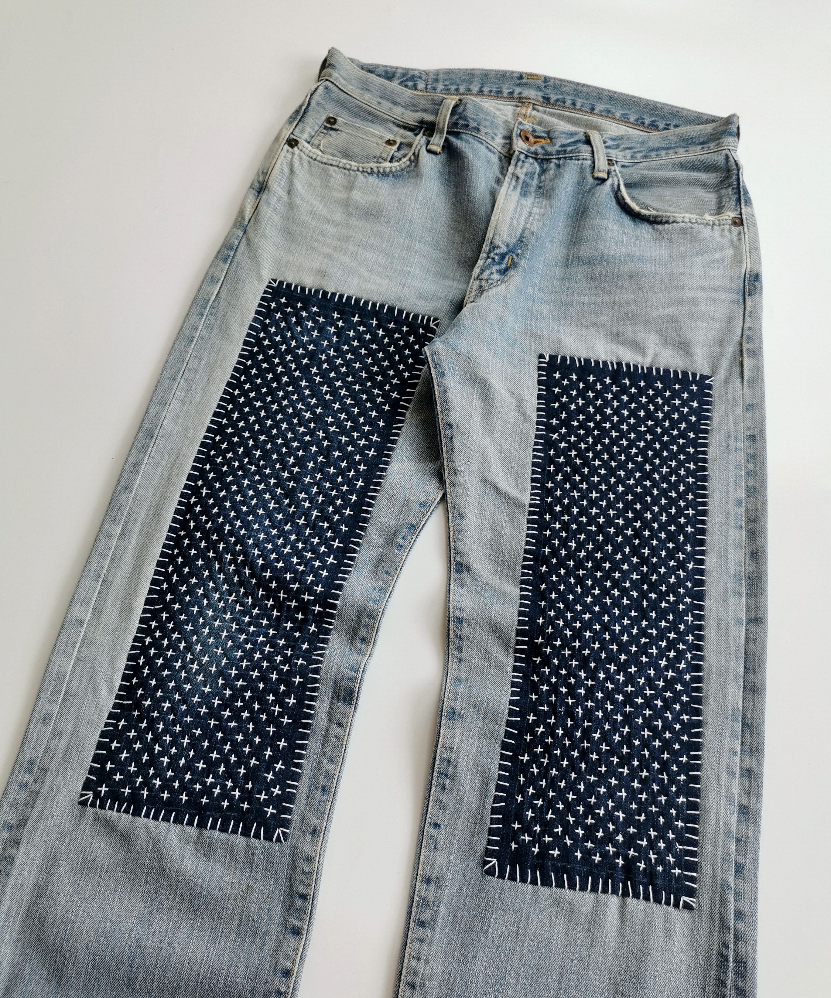 Kapital Edwin Selvedge Sashiko,Boro Kapital Inspired Size US 33 - 9 Thumbnail