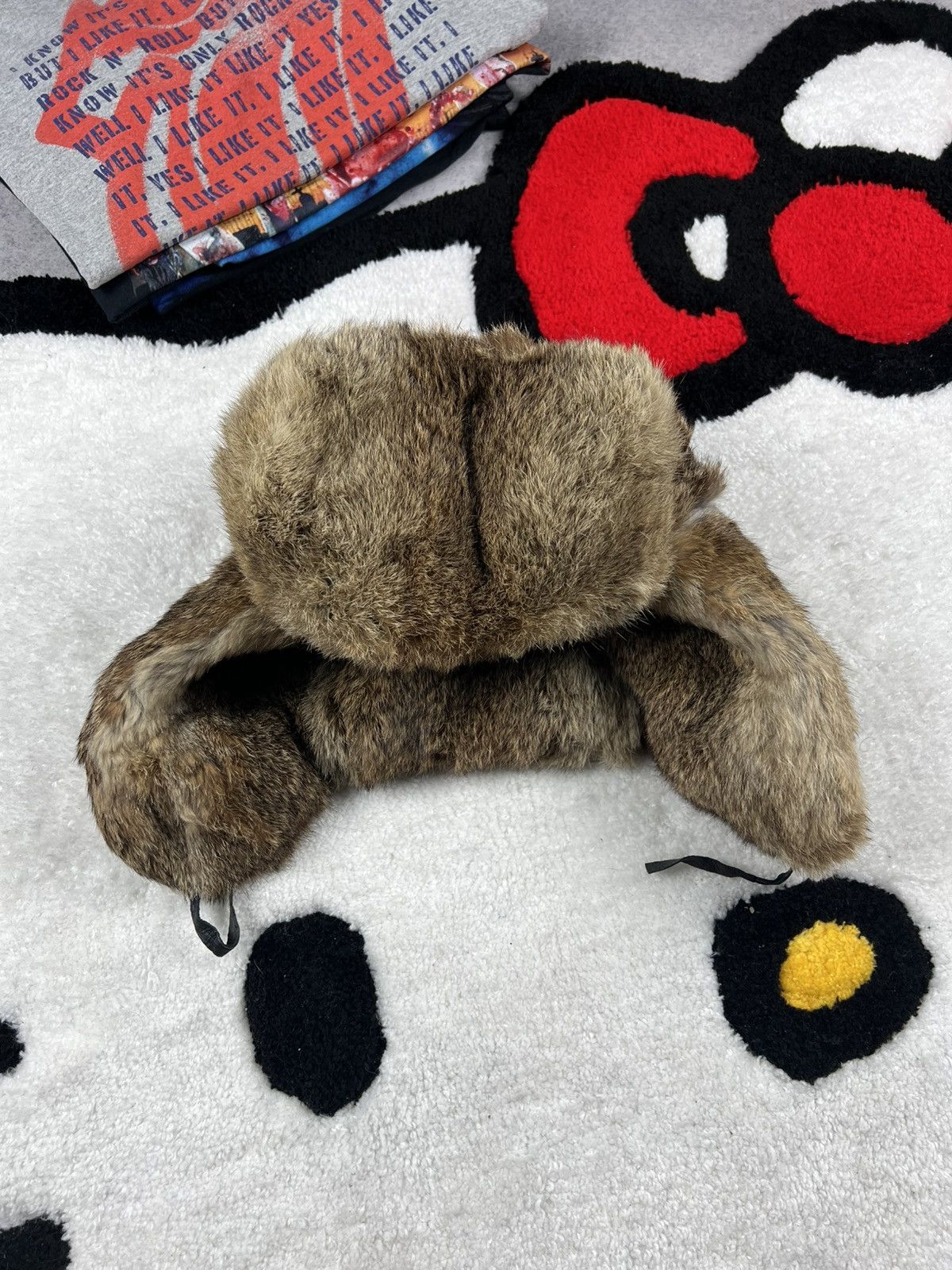Japanese Brand Y2K Crazy Mohair Fuzzy Ushanka Winter Grunge Japanese Hat Size ONE SIZE - 3 Thumbnail
