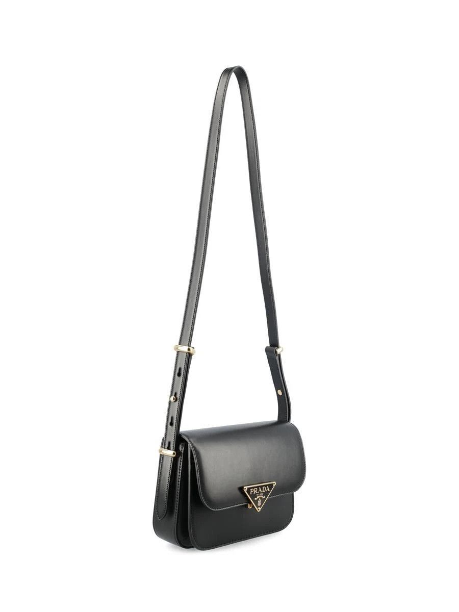 Prada PRADA Black Leather Shoulder Bag New And Authentic Size ONE SIZE - 3 Thumbnail