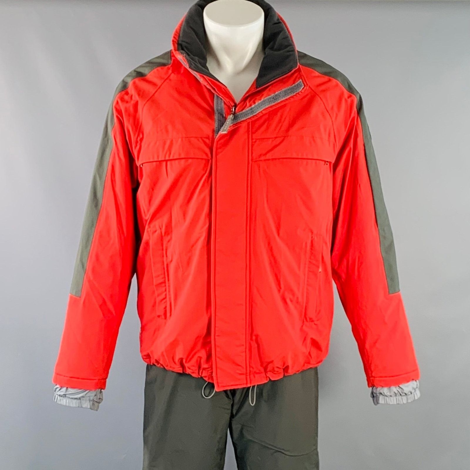 Prada PRADA SPORT Red Forest Green Nylon Ski Snow Set Size 40 Size XL / US 12-14 / IT 48-50 - 2 Thumbnail