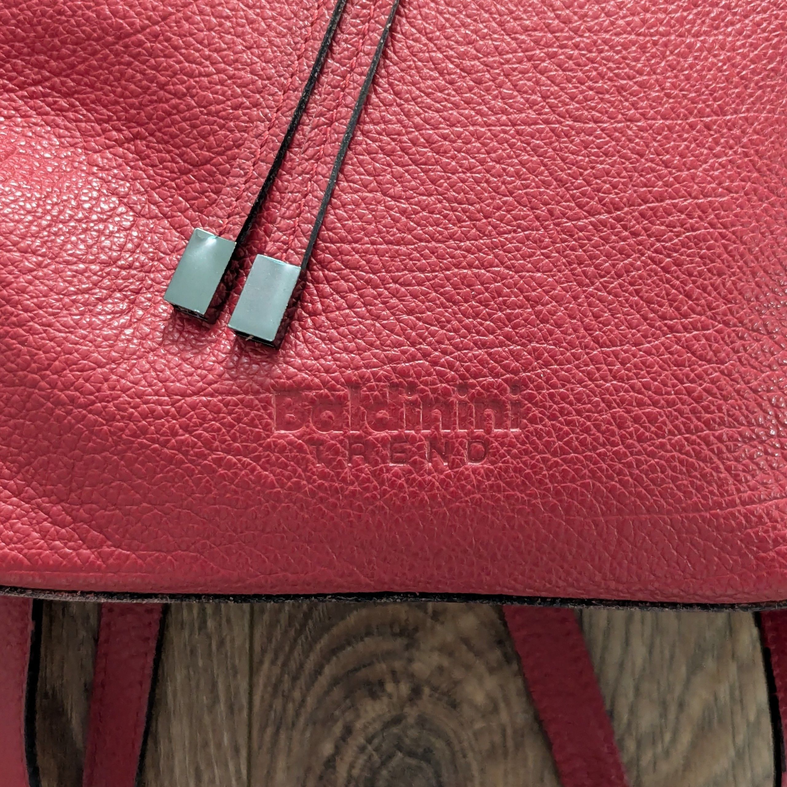 Baldinini Baldinini Trend Leather Backpack Red Made In Italy Rukzak Size ONE SIZE - 2 Thumbnail