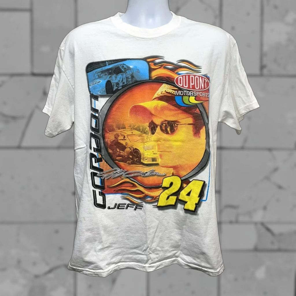 Vintage VINTAGE Jeff Gordon graphic Tee White Graphic T-Shirt Mens L Size US L / EU 52-54 / 3 - 1 Thumbnail