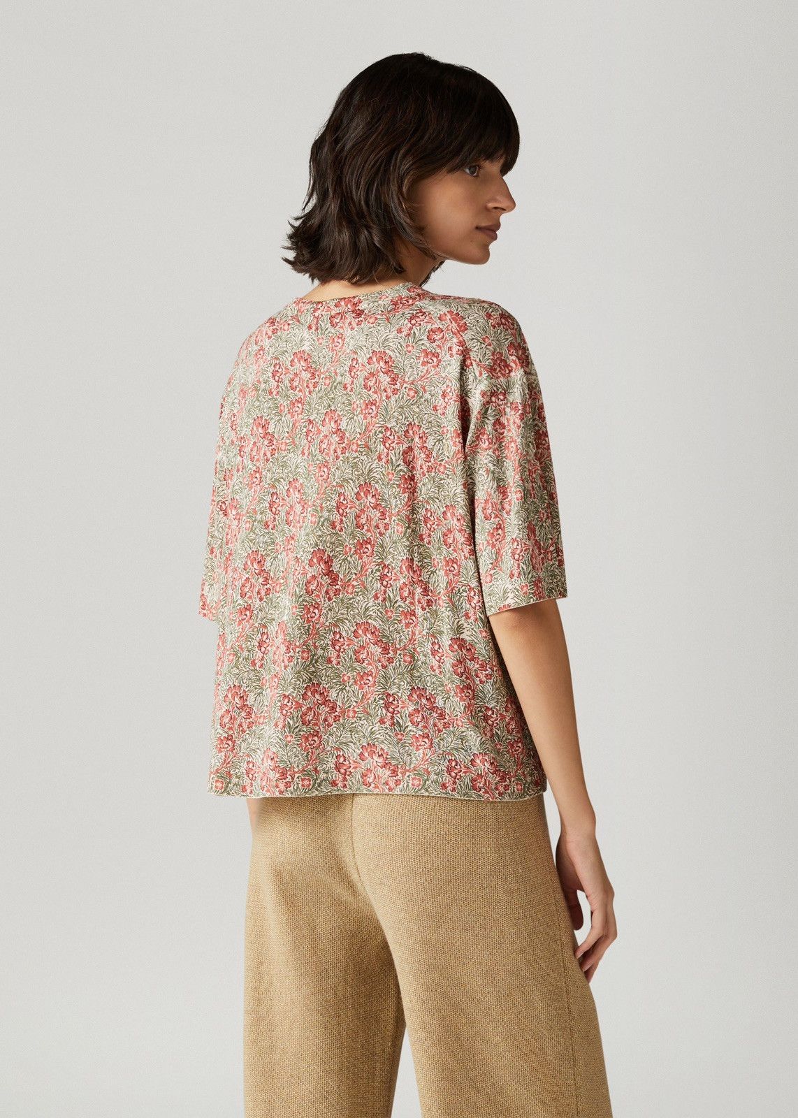 Loro Piana o1srvl11e0424 T- Shirt in Olive & Red Size L / US 10 / IT 46 - 6 Thumbnail