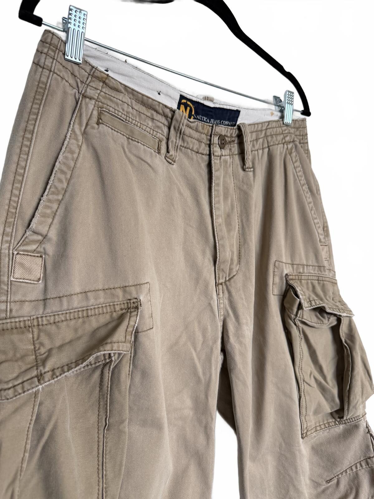 Other Nautica Jeans Men's Khaki Cargo Shorts Size US 30 / EU 46 - 2 Thumbnail