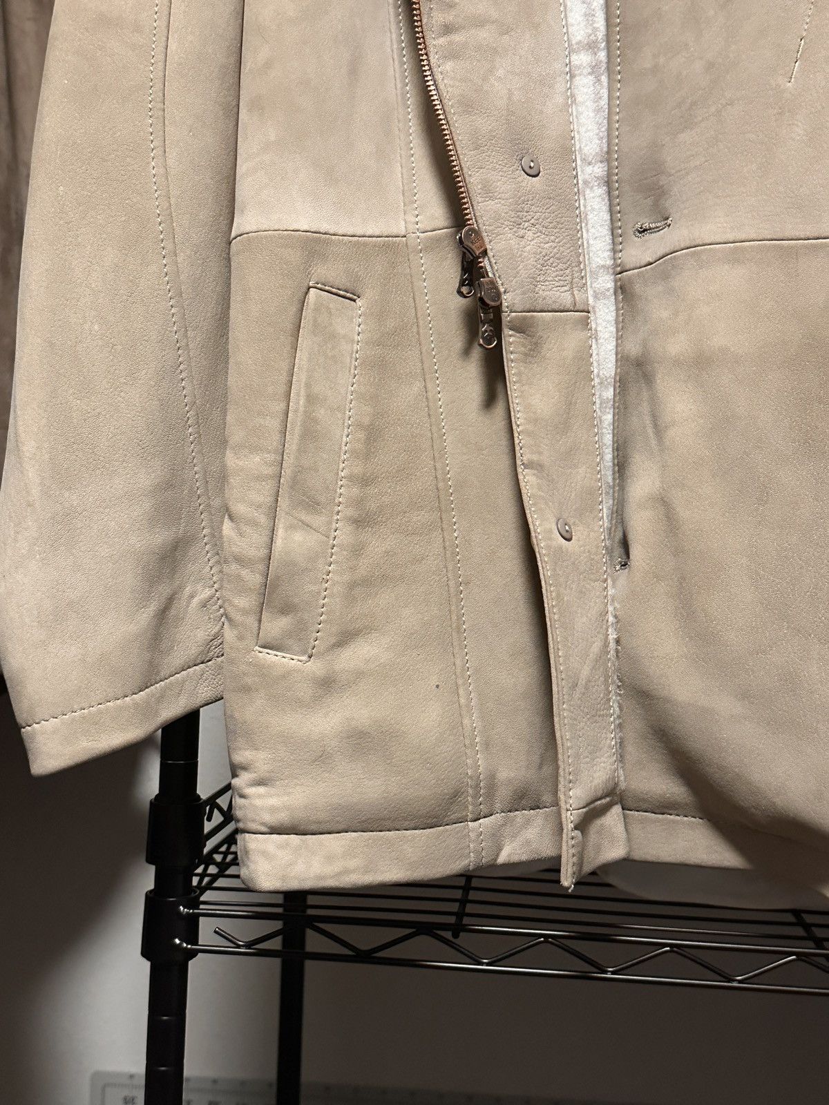 Vintage Leather Jacket, Austrian Chamois Size US L / EU 52-54 / 3 - 13 Thumbnail