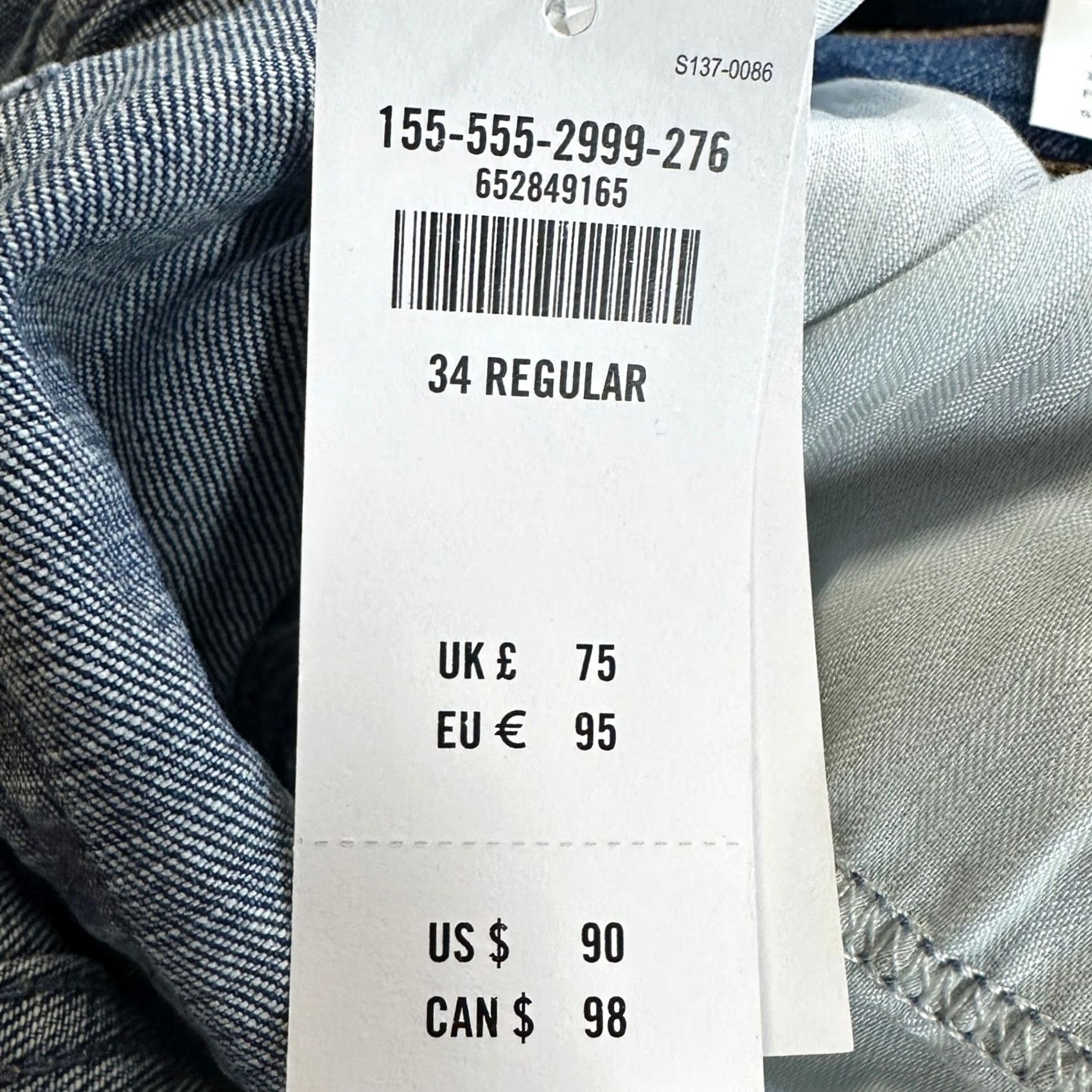 Abercrombie & Fitch VINTAGE Abercrombie & Fitch Jeans 90s Slim Straight Womens 34 18R Blue Ultra High Rise NEW Size 40" / US 18 - 5 Thumbnail