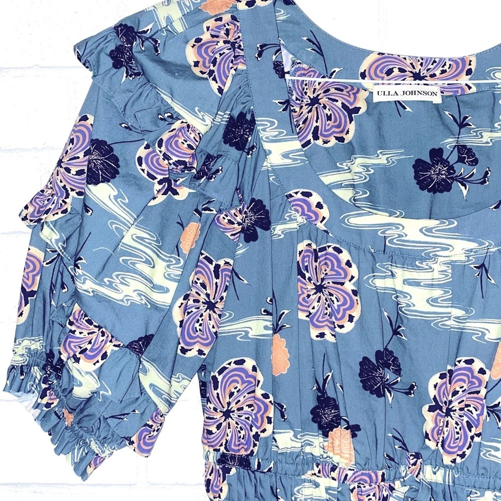 Ulla Johnson Ulla Johnson $398 Naomi Dress River Sz 2 EUC Size XS / US 0-2 / IT 36-38 - 3 Thumbnail