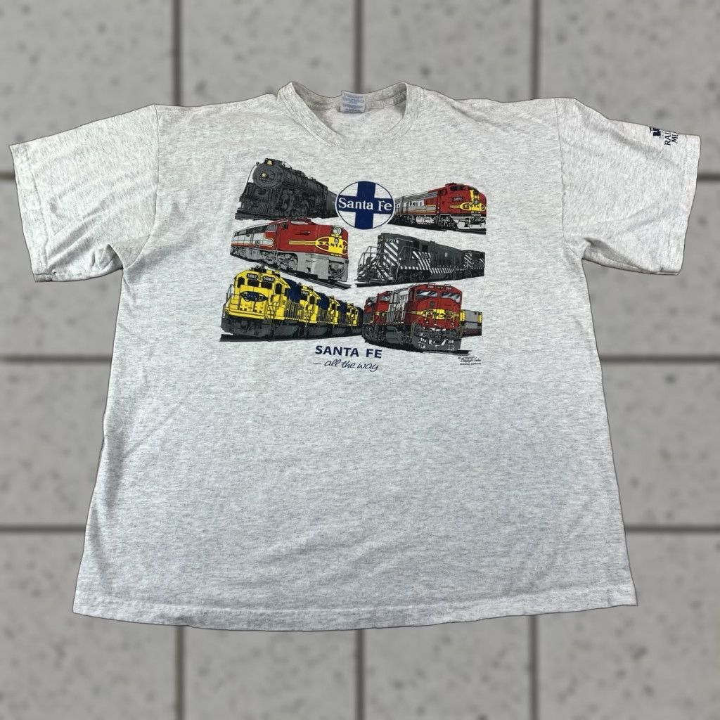Gildan California Railroad Museum Sante Fe All The Way Trains Shirt Size XL Size US XL / EU 56 / 4 - 1 Thumbnail
