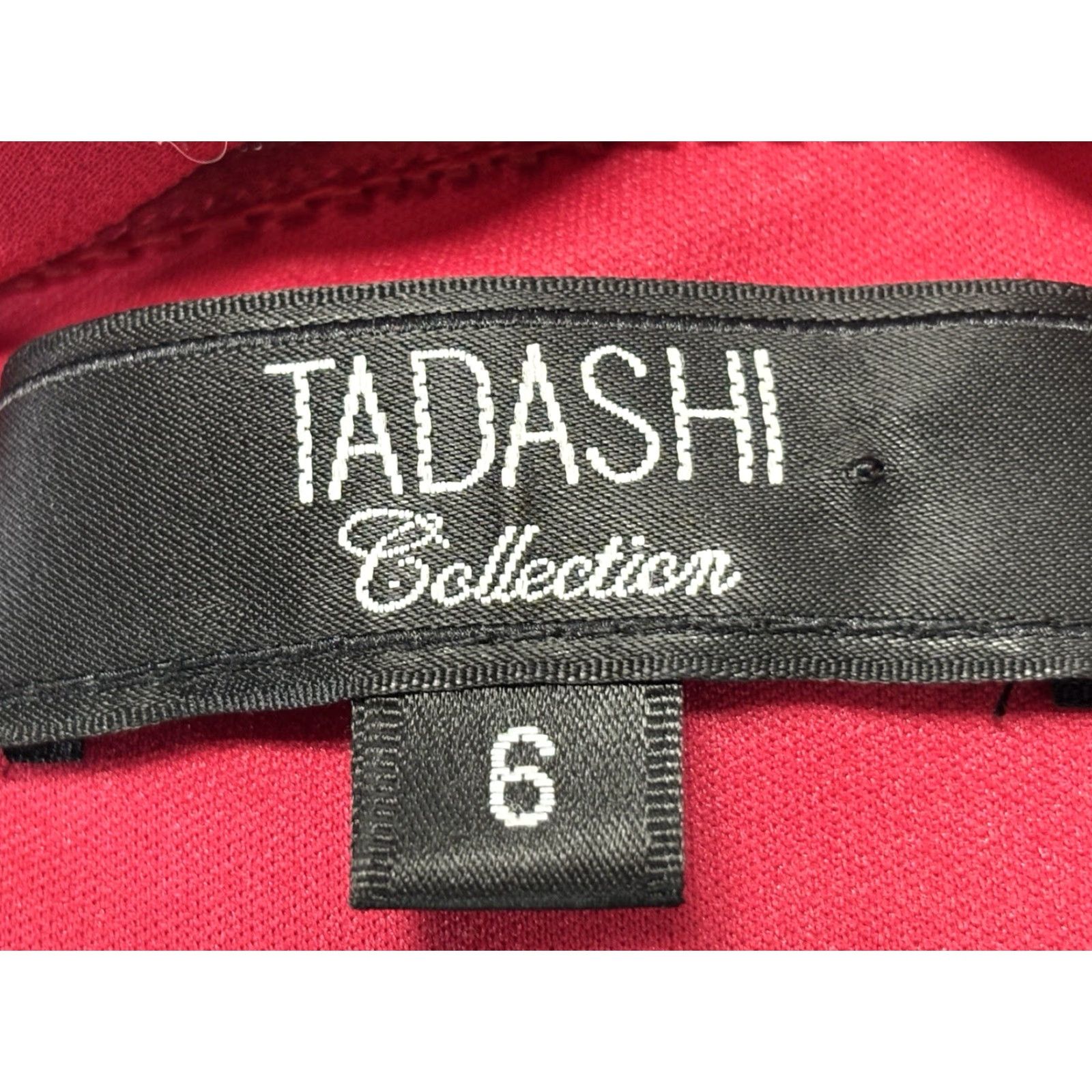 Tadashi Shoji Tadashi Shoji 100% Silk Blouse Top Women’s 6 Red Off Shoulder Tiered Ethereal Blouse Size M / US 6-8 / IT 42-44 - 6 Thumbnail