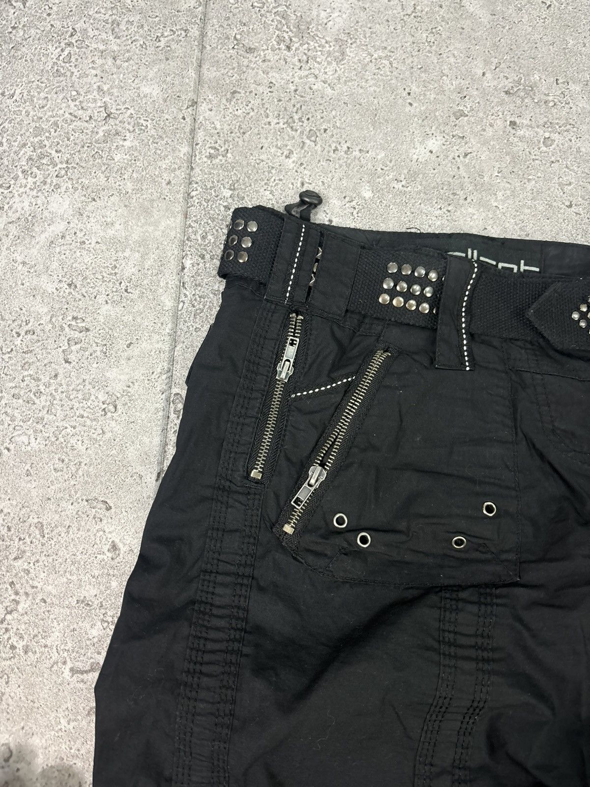 If Six Was Nine × Japanese Brand Japanese 00s Nylon Wideleg MultiPocket Pants Y2K Avant Garde Size US 32 / EU 48 - 5 Thumbnail