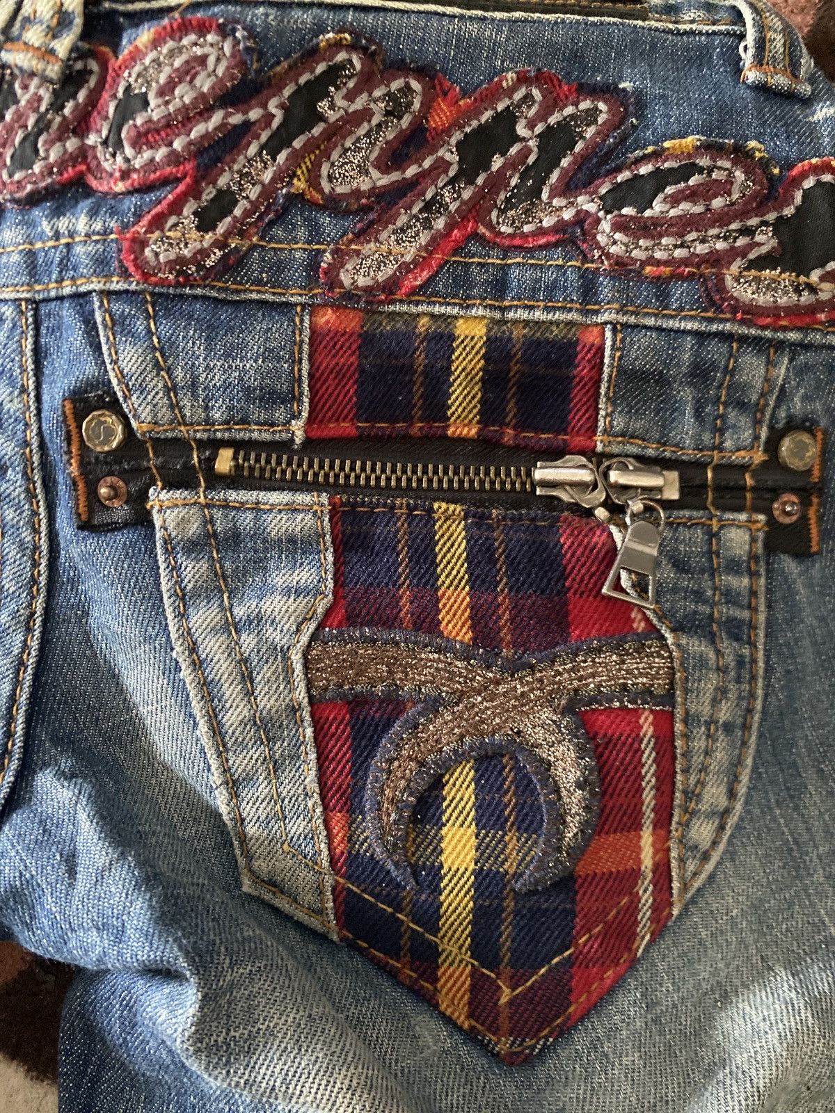 If Six Was Nine × Japanese Brand × Le Grande Bleu (L.G.B.) RED PEPPER SLIM TYPE JAPAN BRAND RIPPED DESIGN RARE STYLE Size US 28 / EU 44 - 10 Thumbnail