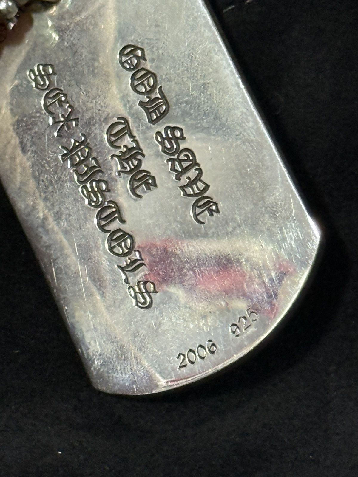 Chrome Hearts Chrome hearts god save the sex pistols dog tag with ball cha Size ONE SIZE - 15 Thumbnail