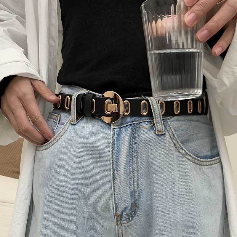 Designer Hip-hop Vintage Belt Riveted Belts Menswear Accessories Size ONE SIZE - 1 Thumbnail