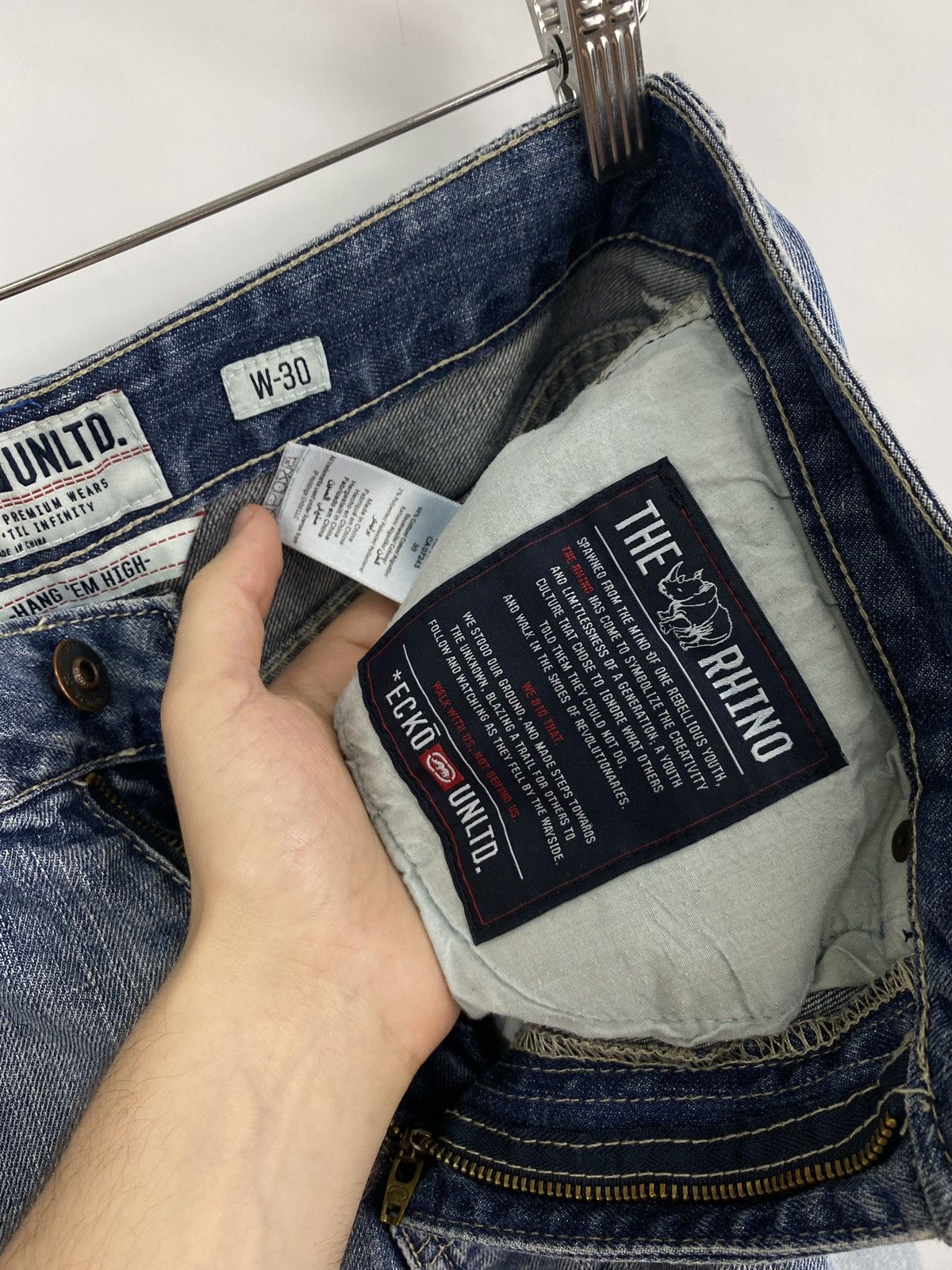 Ecko Unltd. 🇺🇸 Vintage 90s Ecko Unlimited Rap Japan Style Shorts Rare Y2K Size US 30 / EU 46 - 8 Thumbnail
