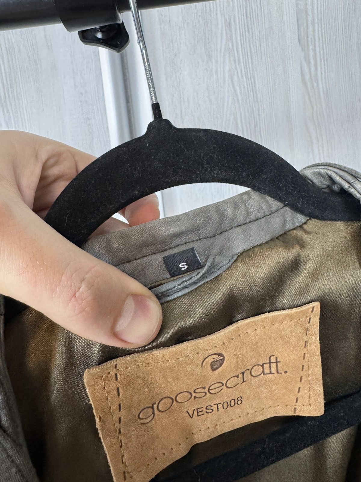 Genuine Leather Goosecraft grey leather avant garde vest women’s Size S / US 4 / IT 40 - 8 Thumbnail