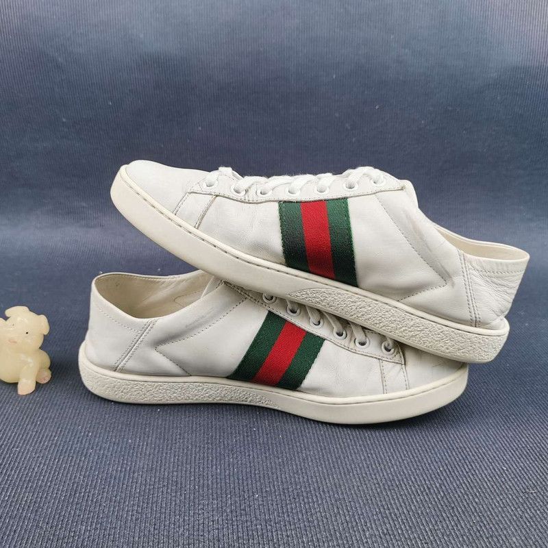 Gucci Gucci Ace Leather Bee Low-Top Sneakers Size US 7.5 / EU 40-41 - 6 Thumbnail