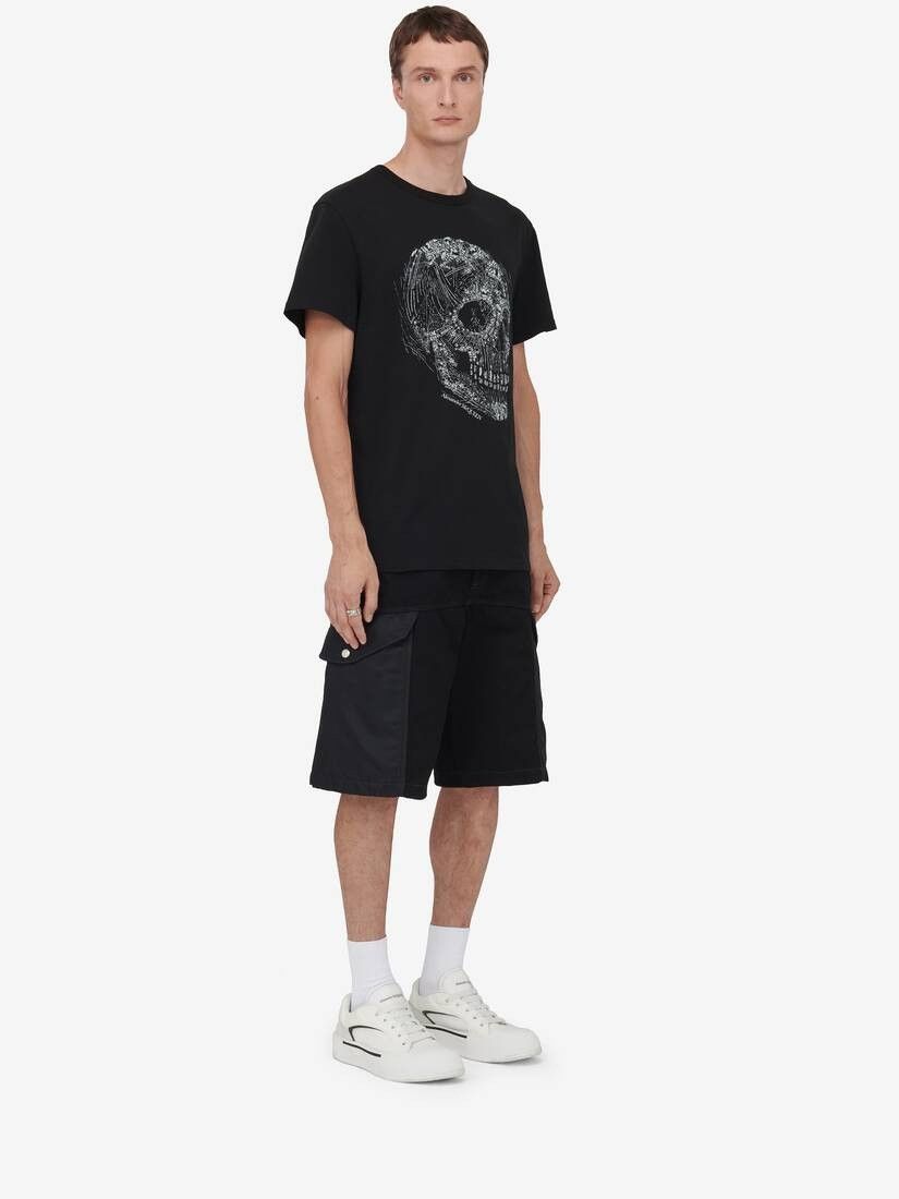 Alexander McQueen o1w1db10725 Crystal Skull T-Shirt in Black Size US S / EU 44-46 / 1 - 3 Thumbnail
