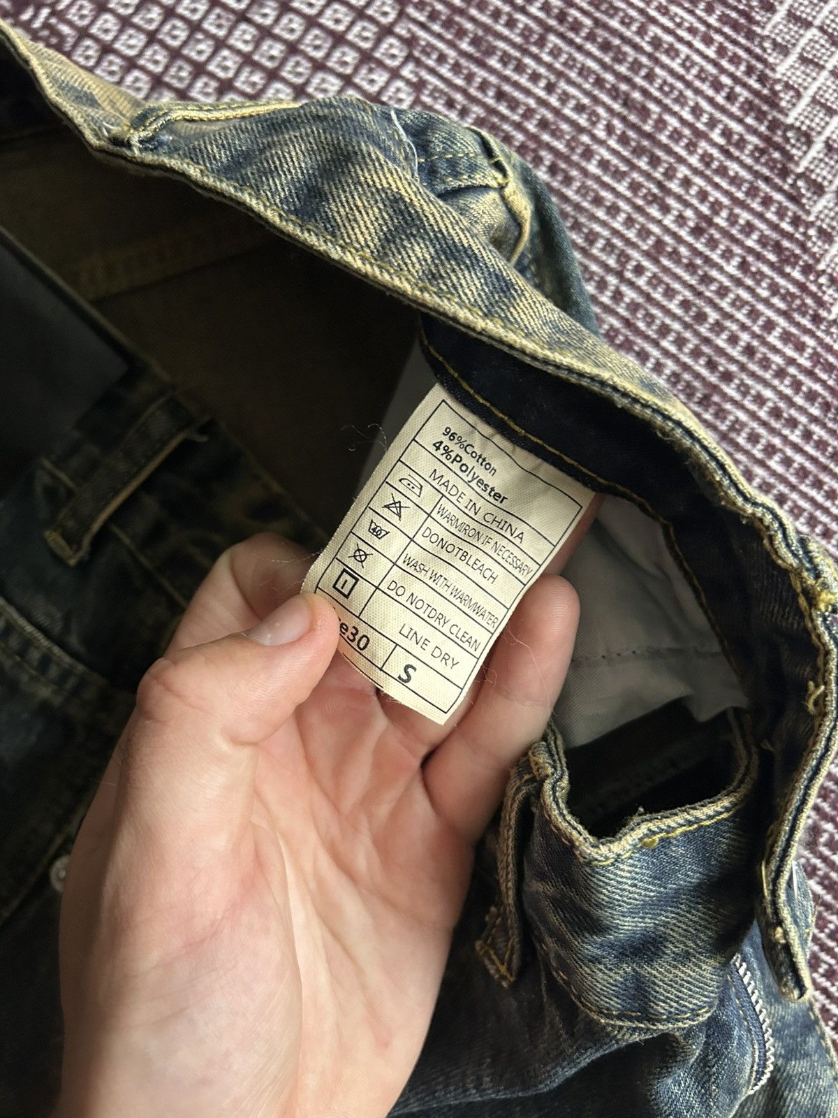 Vintage Vintage Dark Washed Y2K Cargo Jeans Unisex Japanese Vibe S Size 25" / US 0 / IT 36 - 6 Thumbnail